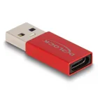 60044 - USB 10 Gbps Adapter USB Typ-A Stecker zu USB Type-C™ Buchse aktiv rot