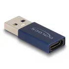 60049 - USB 10 Gbps Adapter USB Typ-A Stecker zu USB Type-C™ Buchse aktiv blau
