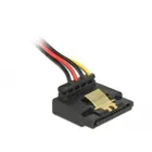 60147 - Kabel SATA 15 Pin Strom Stecker > SATA 15 Pin Strom Buchse 2x gerade/1x unten/1x oben 15 cm