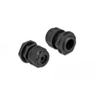 Cable gland PG13.5 for round cable black 2 pieces