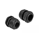 60367 - Cable gland PG21 for round cable black 2 pieces