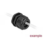 60369 - Cable gland PG16 for round cable with two cable entries black 2 pieces