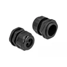 Cable gland PG21 for round cable with three cable entries black 2 pieces