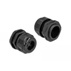 Cable gland PG21 for round cable with four cable entries black