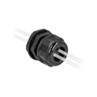 Cable gland PG21 for round cable with four cable entries black