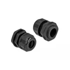 Cable gland PG16 for flat cable black 2 pieces