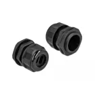 Cable gland PG21 for flat cable with two cable entries black