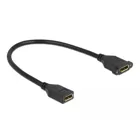 87099 - DisplayPort 1.2 cable female to female for installation 4K 60 Hz 30 cm