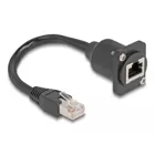 87966 - D-type HDMI cable male to female black 20 cm