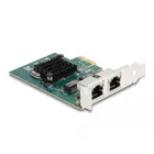 88206 - PCI Express x1 Karte zu 2x RJ45 Gigabit LAN BCM, Broadcom BCM5720