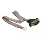 89632 - Cable serial post socket to 1 x DB9 plug 2 mm pin spacing assignment, rotated