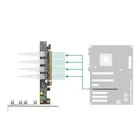 90111 - PCI Express x16 Karte zu 4 x intern SFF-8654 4i NVMe - Bifurcation