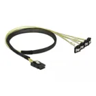 85686 - Cable Mini SAS SFF-8087 &gt;4x SATA 7 Pin angled 0.5 m