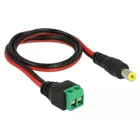 85714 - Delock cable DC 5.5 x 2.1 mm plug to terminal block 2 pin 50 cm