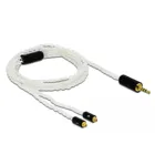 85848 - Audio cable 2.5 mm 4 pin jack plug to 2 x MMCX plug 1.20 m