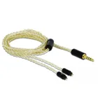 85849 - Audio cable 3.5 mm 4 pin jack plug to 2x 2 pin plug 1.25 m