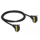 Delock DVI cable 24+1 male angled to 24+1 male angled 1 m