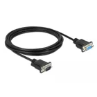 Delock Serial Cable RS-232 D-Sub9 male to female with narrow connector housing 3 m