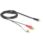 84000 - Kabel Audio 3,5 mm Klinkenstecker zu 2 x Cinch Stecker 1,5 m