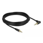 84743 - Cable jack 3.5 mm 4 pin plug to plug angled 5 m black
