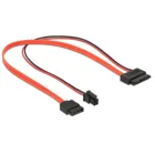 84848 - Cable SATA 6 Gb/s 7 pin female + Micro Fit 3.0 4 pin male &gt;Slim SATA 13 pin female 30 cm