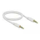 83440 - Cable jack 3.5 mm 4 pin plug to plug 1 m