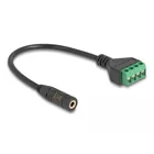 Delock Kabel Klinkenbuchse 3,5 mm 4 Pin zu Terminalblock Adapter 20 cm
