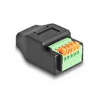 66457 - USB Type-C™ 2.0 Buchse zu Terminalblock Adapter mit Drucktaster