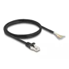 Kabel RJ50 Stecker zu offenen Kabelenden S/FTP 1 m schwarz