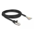 80206 - Cable RJ50 plug to open cable ends S/FTP 2 m black