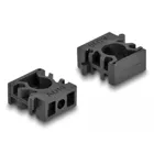60481 - Kabelschlauchhalter mit Verschlussclip 10 mm 8 Stück schwarz