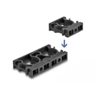60485 - Delock cable conduit holder with locking clip 21.2 mm 4 pieces black