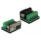 62920 - Converter 1x Serial RS-232 DB9 female to 1x Serial RS-422/485 DB9 male with ESD protection