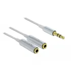 65355 - cable audio splitter jack plug 3.5 mm 3 pin &gt;2 x jack socket 3.5 mm 3 pin 25 cm