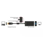65439 - Adapter DisplayPort 1.1 Stecker zu VGA Buchse + Audio + Power schwarz