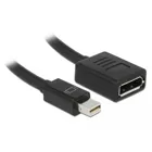 65554 - Adapter mini DisplayPort 1.2 Stecker zu DisplayPort Buchse 4K schwarz