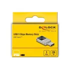 54009 - USB Stick, 256GB, silber/ vernickelt