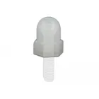 60235 - Hexagonal protective cap with internal thread for screw M5 natural 10 pieces