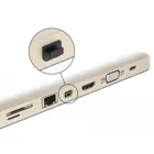 64026 - Dust cover for mini DisplayPort socket with handle 10 pieces black