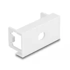 81427 - Easy 45 Module cover plate hole cut-out M8 with anti-rotation protection, 45 x 22.5 mm white