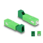 87940 - Fibre optic hybrid coupler SC Simplex male to LC Simplex female green