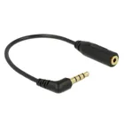 65673 - Audio cable jack plug 3.5 mm 4-pin angled &gt;jack socket 2.5 mm 3-pin