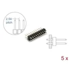 66698 - Male connector 10 pin, pitch 2.54 mm, 2-row, straight, 5 pieces