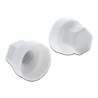 60249 - Hexagonal protective cap for M6 screw white 10 pieces