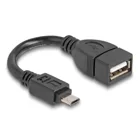 83018 - USB 2.0 OTG Kabel Typ Micro-B Stecker zu Typ-A Buchse 11 cm