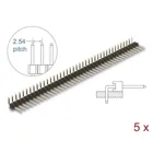 66697 - Male connector 40 pin, pitch 2.54 mm, 1-row, angled, 5 pieces