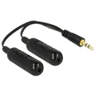 65683 - Adapter cable audio splitter, volume control, 19cm