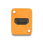 88001 - D-Typ Modul HDMI-A Buchse zu Buchse 4K orange