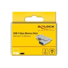 54008 - USB Stick, 256GB, silver/ nickel-plated