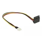 85511 - Power cable SATA 15 pin socket &gt;4 pin floppy plug metal 30 cm